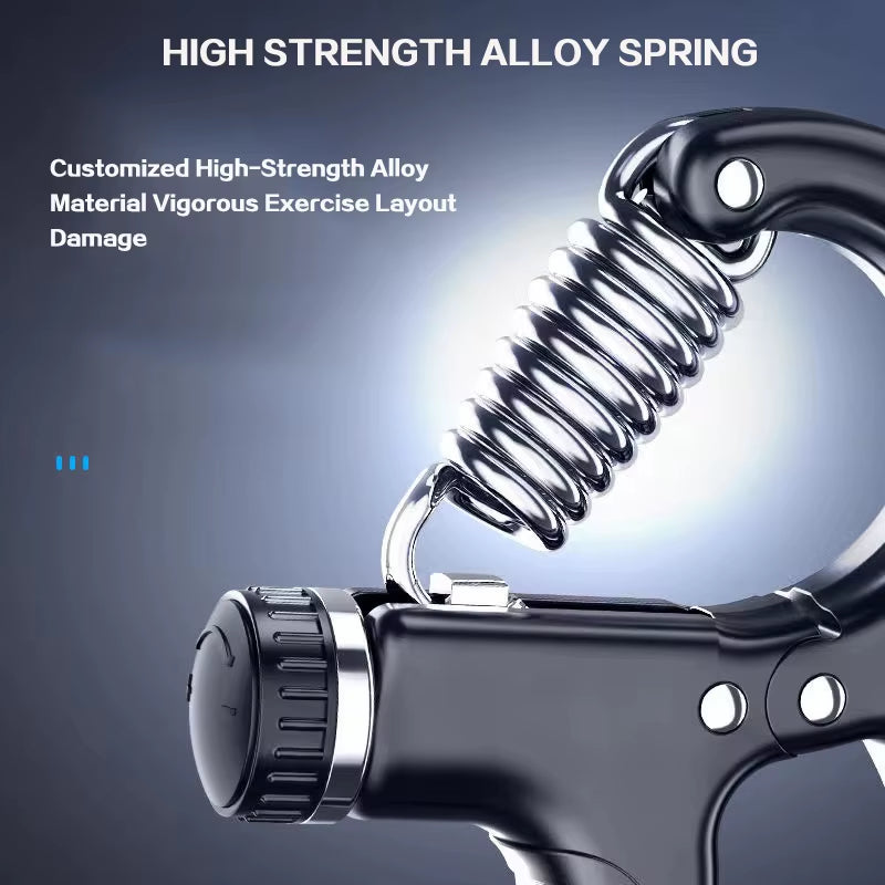 5-60KG Grip Strength Trainer Sport Hand Strengthener Adjustable Forearm Trainer Forearm Finger Exerciser for Muscle Building