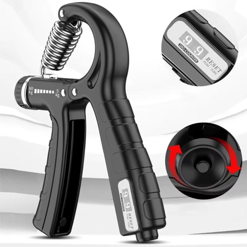 5-60KG Grip Strength Trainer Sport Hand Strengthener Adjustable Forearm Trainer Forearm Finger Exerciser for Muscle Building